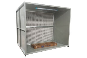 Dry spray paint cabinet
